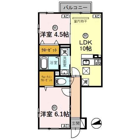 プラージュの間取り
