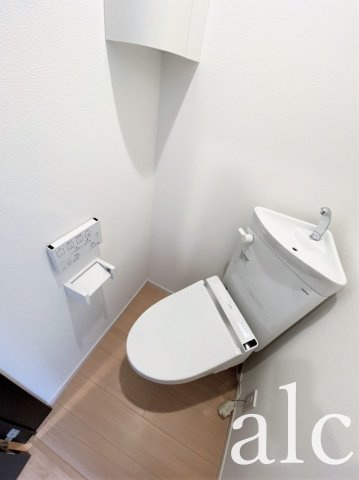 ウィルⅡのトイレ|落ち着いた色調のトイレです。写真は反転タイプです