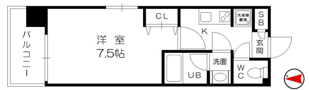 【間取り】 | ウィステリア大阪天満宮