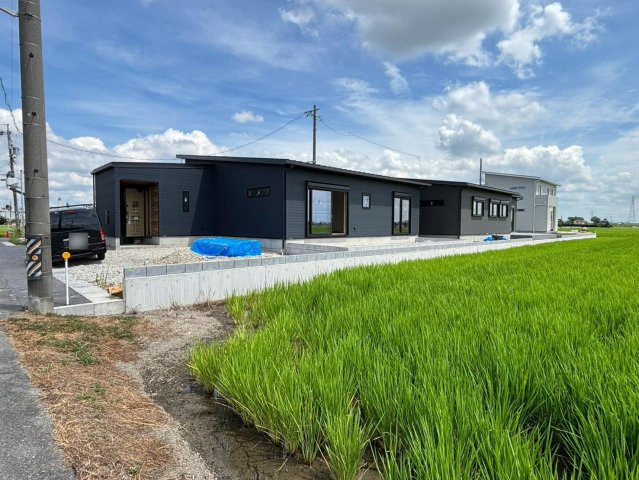 新築戸建　大垣市島里　全６区画分譲の外観|「現地（2026年8月18日）撮影」　
■全体写真　
■ヤマダ不動産　株式会社リライフ　
