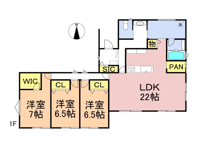 新築戸建　大垣市島里　全６区画分譲の間取り|■E棟　■ヤマダ不動産　株式会社リライフ　
■夢のマイホーム購入をフルサポートします！