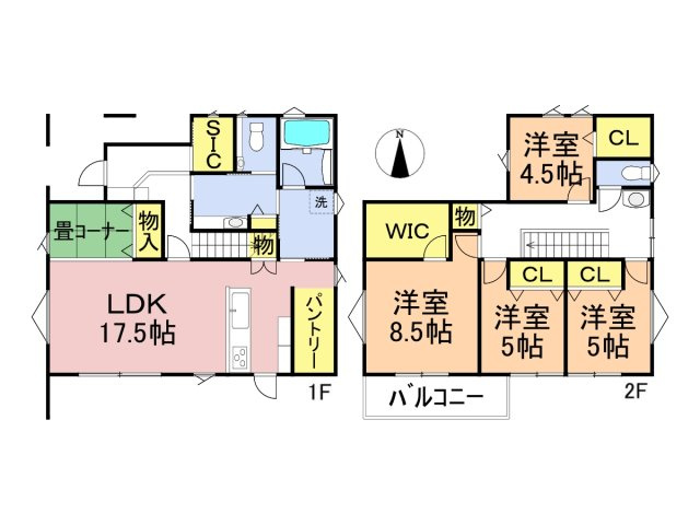 新築戸建　大垣市島里　全６区画分譲の間取り|■F棟　■ヤマダ不動産　株式会社リライフ　
■夢のマイホーム購入をフルサポートします！