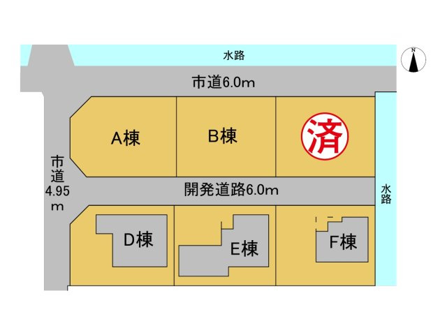 新築戸建　大垣市島里　全６区画分譲の区画図|■区画図
■YAMADA電機の　ヤマダ不動産　株式会社リライフ　
いつでもお問合わせ下さい。