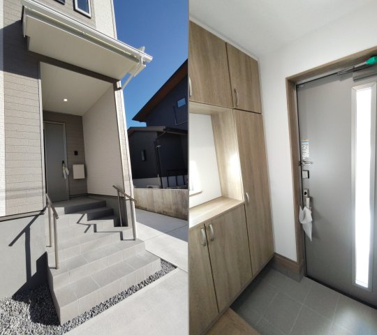 神戸市垂水区桃山台　新築一戸建て　全２区画の玄関