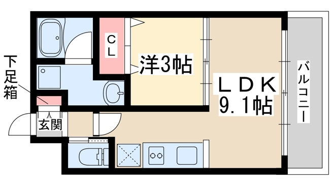 【間取り】 | アーバンフラッツ西中島