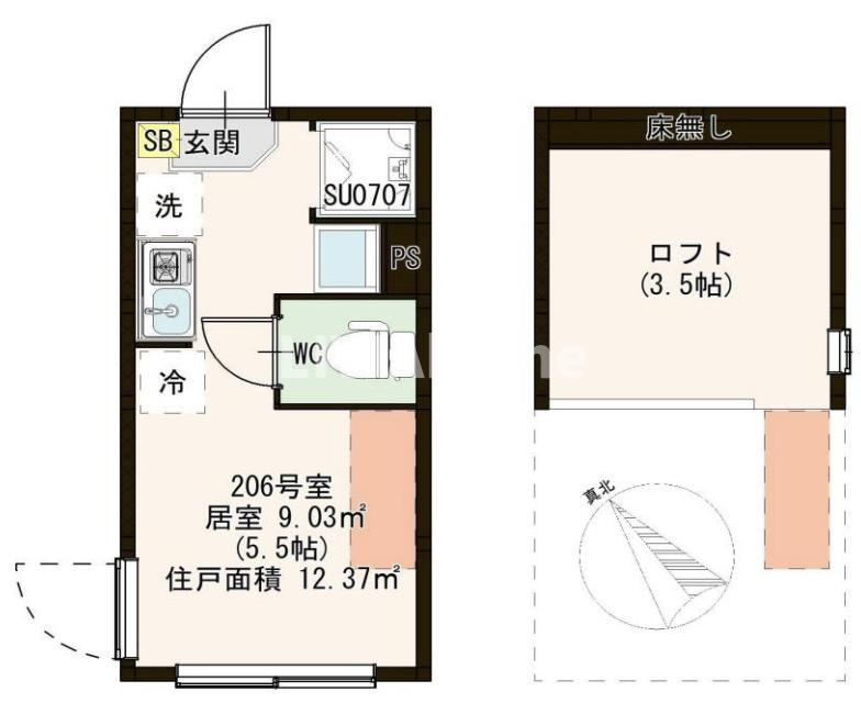 葛飾区東金町３丁目のアパートの間取り