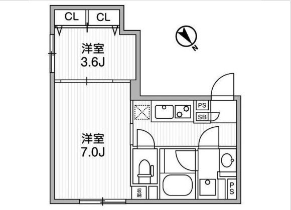 ラヴィエール滝野川の間取り