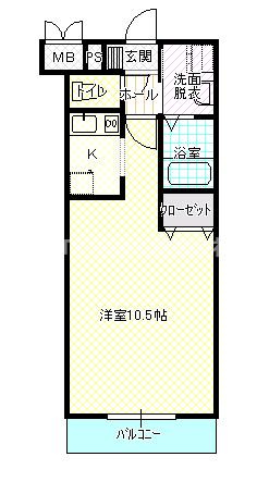 ラピスの間取り|単身者様向けのお部屋です◆