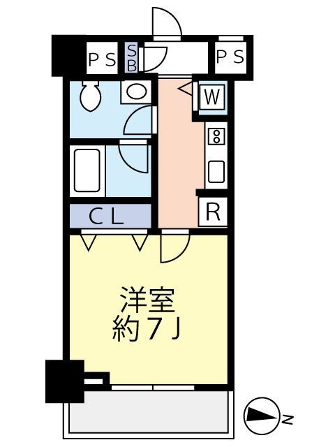 スカイコートパレス大島の間取り