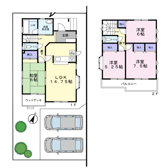 【間取り】 | 日高市鹿山　中古戸建