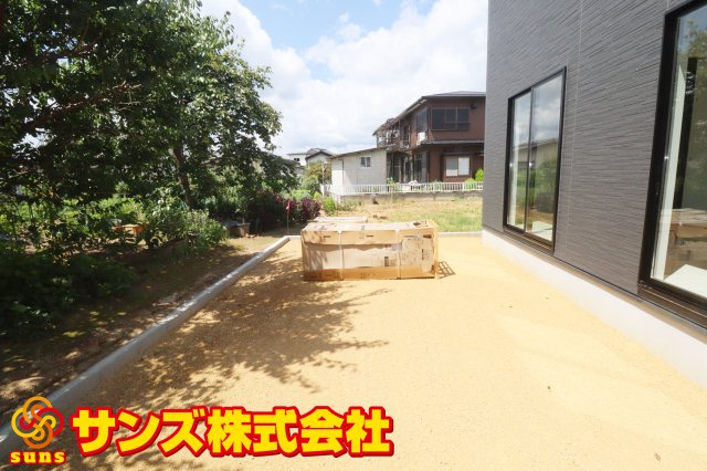 郡山市台新１丁目　　　１号棟　　　開成小学校、郡山第１中学区の外観|庭スペース♪