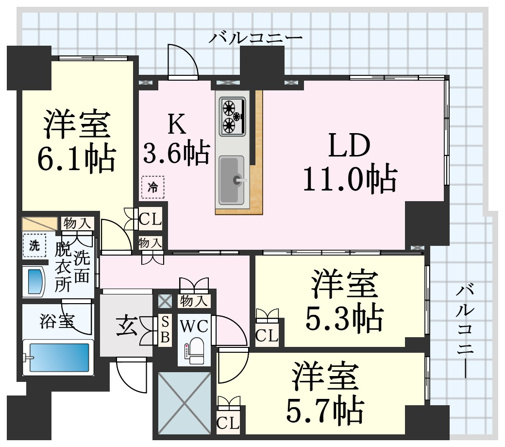 プラウドタワー神戸県庁前