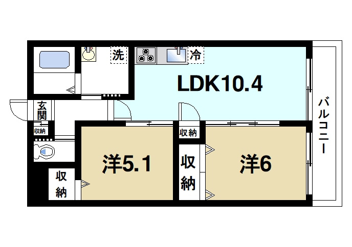 ALEGRIA郡山の間取り