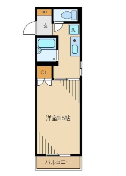 サプリーム中野坂上の間取り|間取りです。