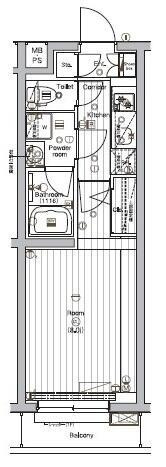 ＰＲＥＭＩＵＭ　ＣＵＢＥ　Ｇ　三軒茶屋の間取り|間取りです
