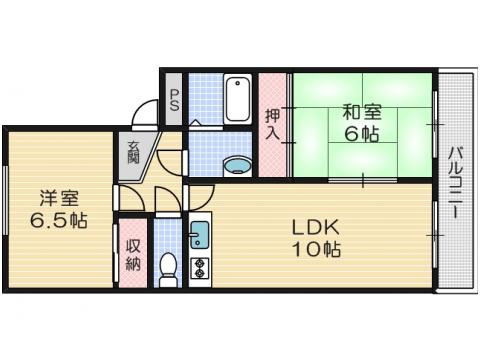フロンティア高槻の間取り