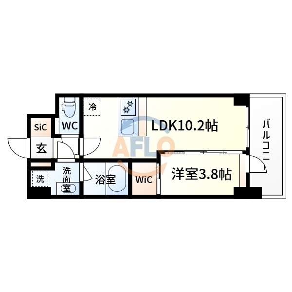 スプランディッド江坂3の間取り