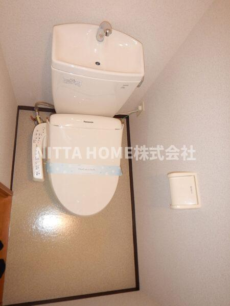 ルミエール豊岡Ⅱのトイレ|ウォシュレット設備が付いています＊