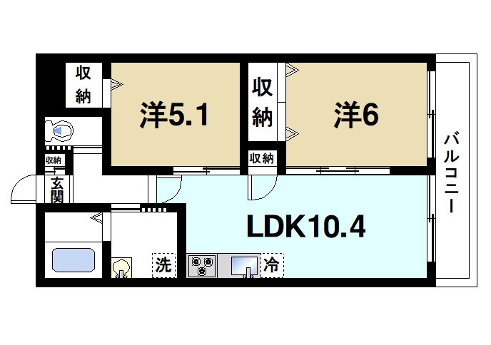 ALEGRIA郡山の間取り