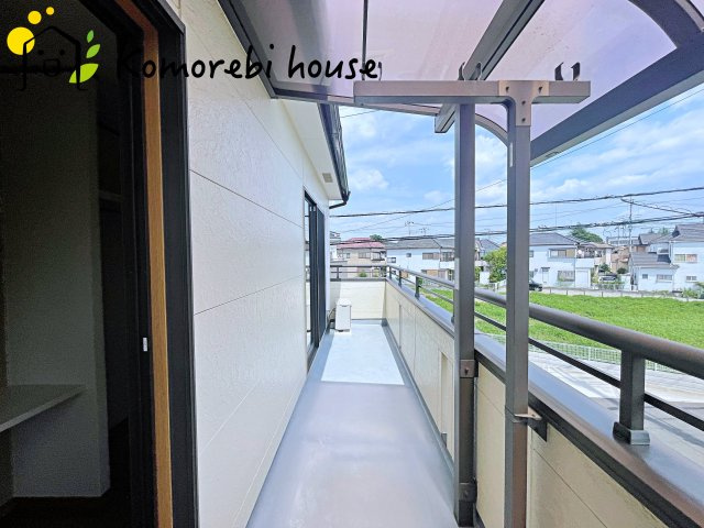 桶川市上日出谷　中古戸建のバルコニー|開放的で明るい空間を演出してくれるバルコニーです