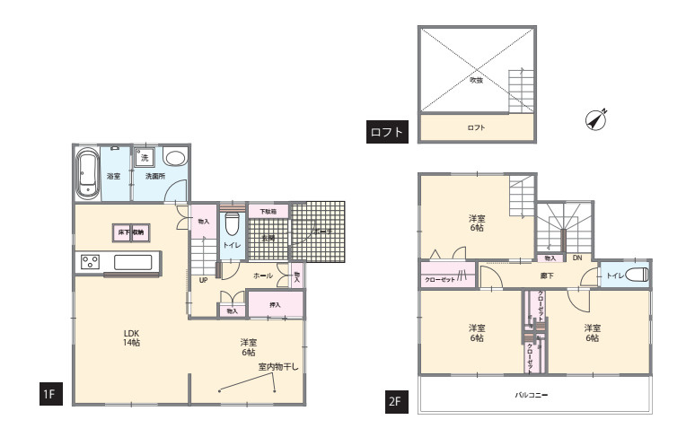 桶川市上日出谷　中古戸建の間取り|桶川市上日出谷　中古戸建・3LDK・土地面積115.20m2・建物面積91.91m2