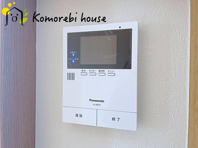 桶川市上日出谷　中古戸建の防犯設備|モニター付インターホンです