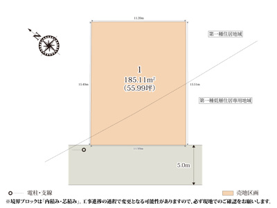 【区画図】 | 深谷駅まで徒歩10分！通勤や通学、お出かけもしやすい便利な立地です。
