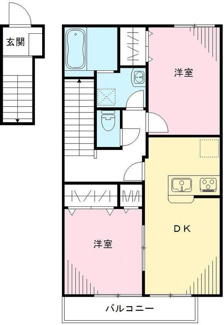 【間取り】 | くぬぎハイツ | 間取りです。