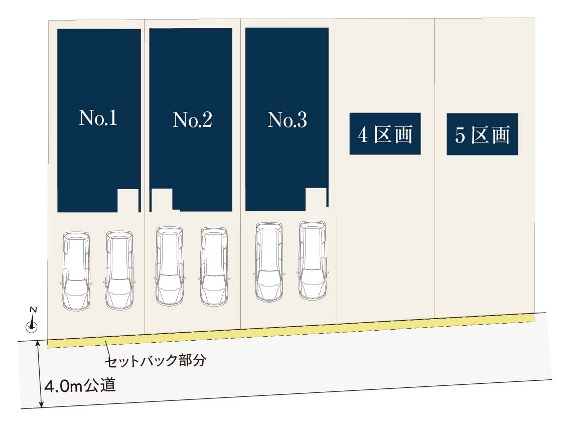 MELDIA守山区西島町015⑤｜名古屋市の戸建ならホームアップの区画図