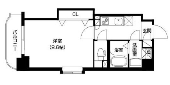 ラムール谷町の間取り|広々とした間取り