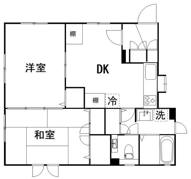 フラットヒルの間取り|間取りです
