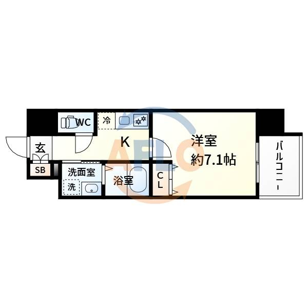 プランドール新大阪サウスレジデンスの間取り|プランドール新大阪SOUTHレジデンス　間取り