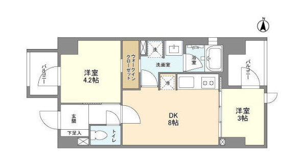 ドゥーエ錦糸町の間取り
