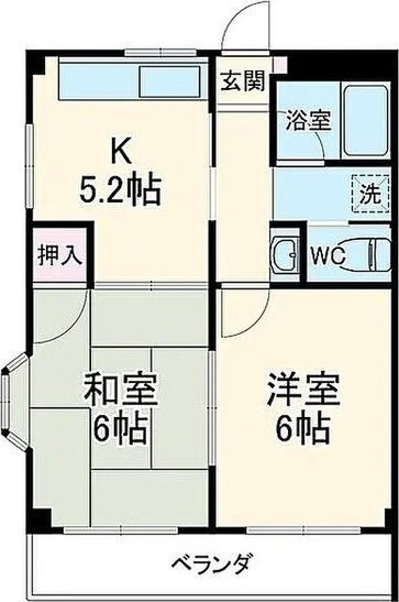 コーポNMⅡの間取り