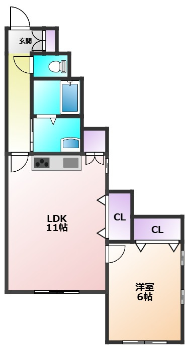 クレセリア東村山の間取り