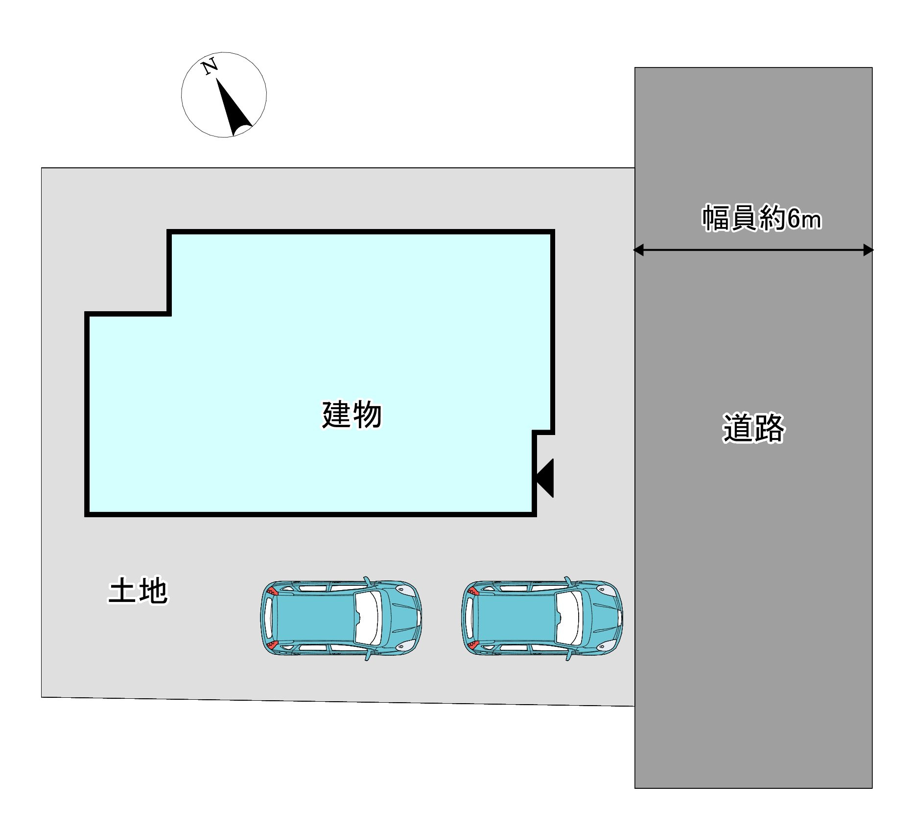 八戸市高州2丁目の区画図