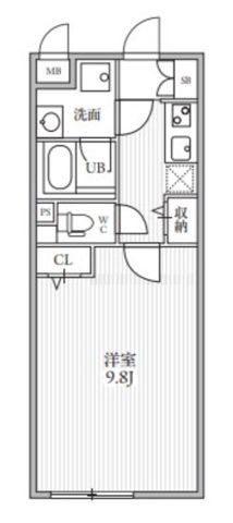 THE PALMS大島の間取り