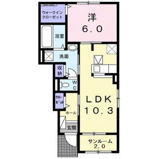 【間取り】 | ソレアード花月