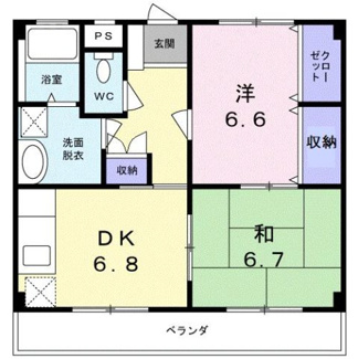 【間取り】 | エステートＳＵＧＩ　Ⅱ