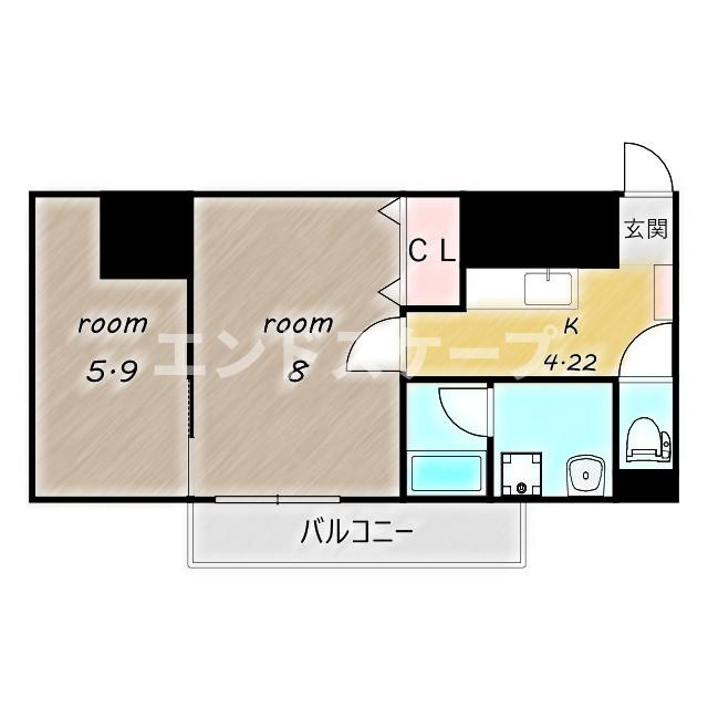 チェルキオ羅漢の間取り|高崎、前橋、伊勢崎エリアのお部屋探しはエンドスケープまで！お客様の理想お聞かせ下さい♪