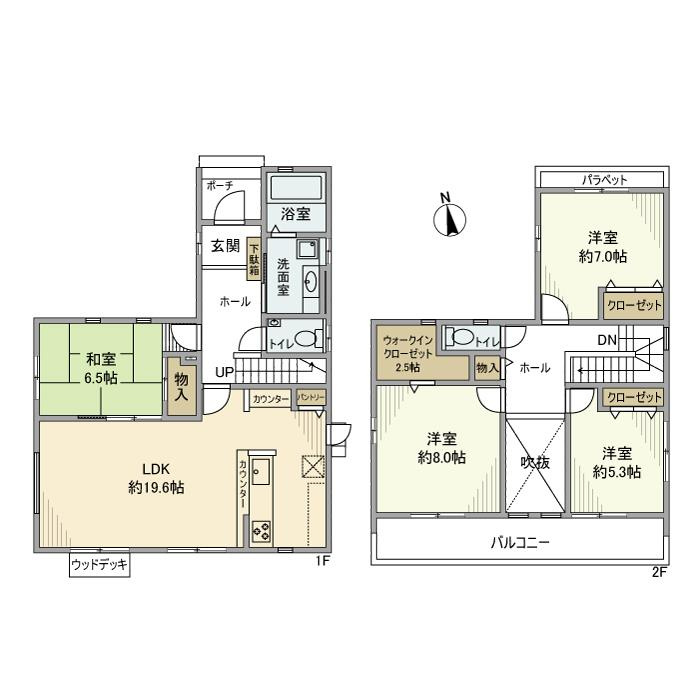 学園の森戸建の間取り