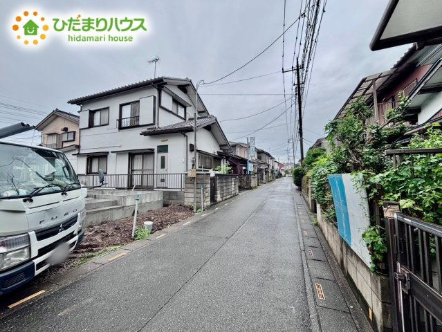 北本市中丸2丁目82番　新築戸建　ハートフル01の前面道路含む現地写真|9/7撮影
