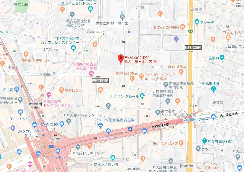 名駅近藤ビルの地図