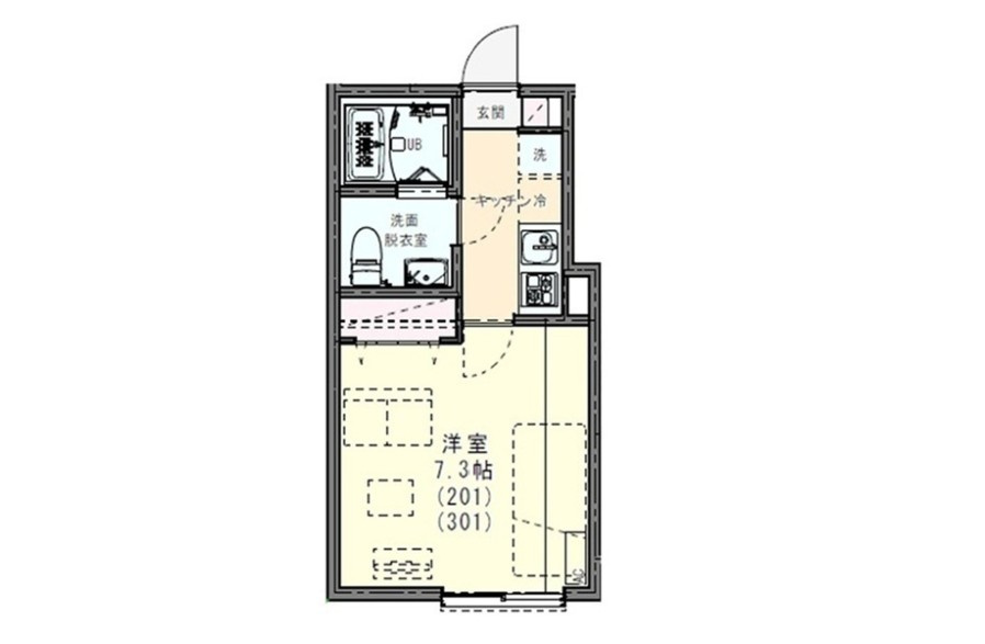 KLEIS五反野Ⅱの間取り