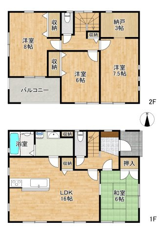 名取市増田８丁目の間取り