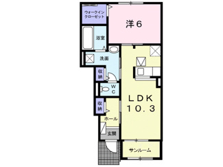 【間取り】 | フォートレス　Ｄ | 間取図