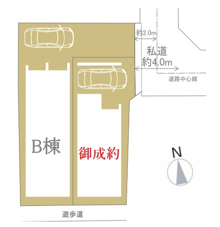 杉並区南荻窪3丁目 全2棟 B号棟の区画図|人気のJR中央線荻窪駅エリア
暖かな光の入る大型新築戸建　全2棟
大変ご好評につき最終1棟のご紹介です
