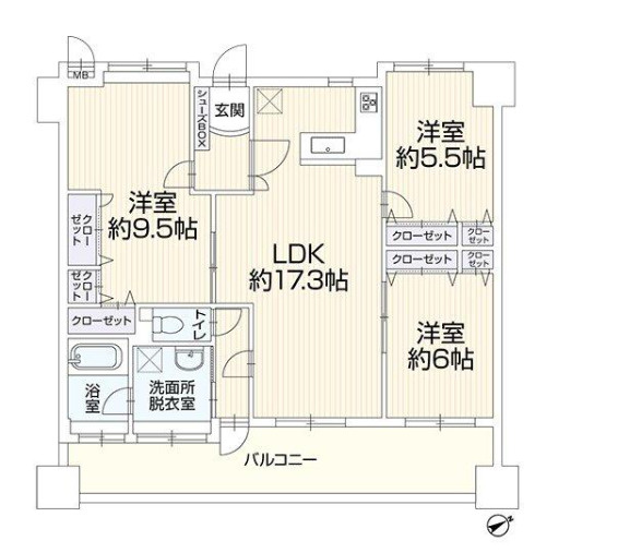 【間取り】 | アクロス博多セントラルパーク☆仲介手数料無料☆