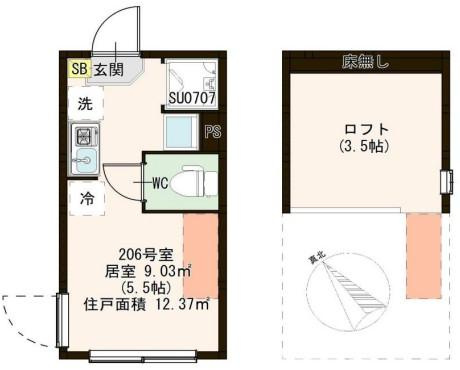 葛飾区東金町３丁目のアパートの間取り