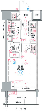 クレヴィスタ阪東橋Ⅲの間取り